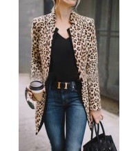 women's leopard print fashion casual jacket HE1607-04-02