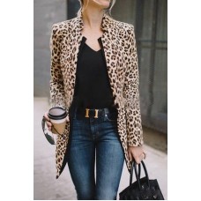 Luxurious high-end leopard print jacket HF1920-04-02