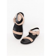 Rona Taupe Buckle Sandal